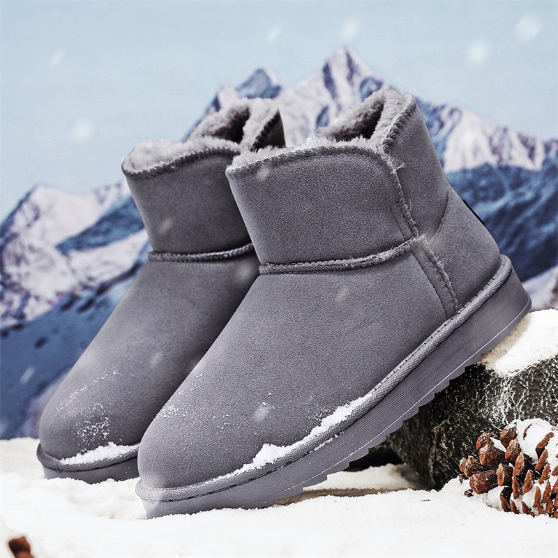 Men Shoes Online - Zimowe śniegowce dla par, ocieplane polarem,