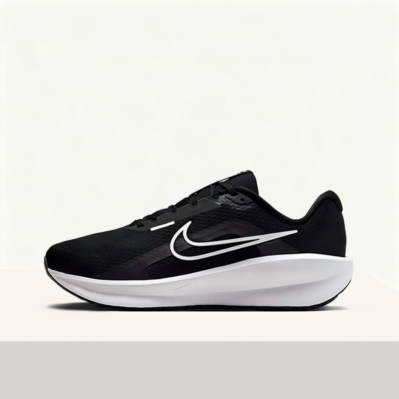 Men'S Shoes Nike Black - Nike DOWNSHIFTER 13 Męskie Czarne/Białe Lekkie