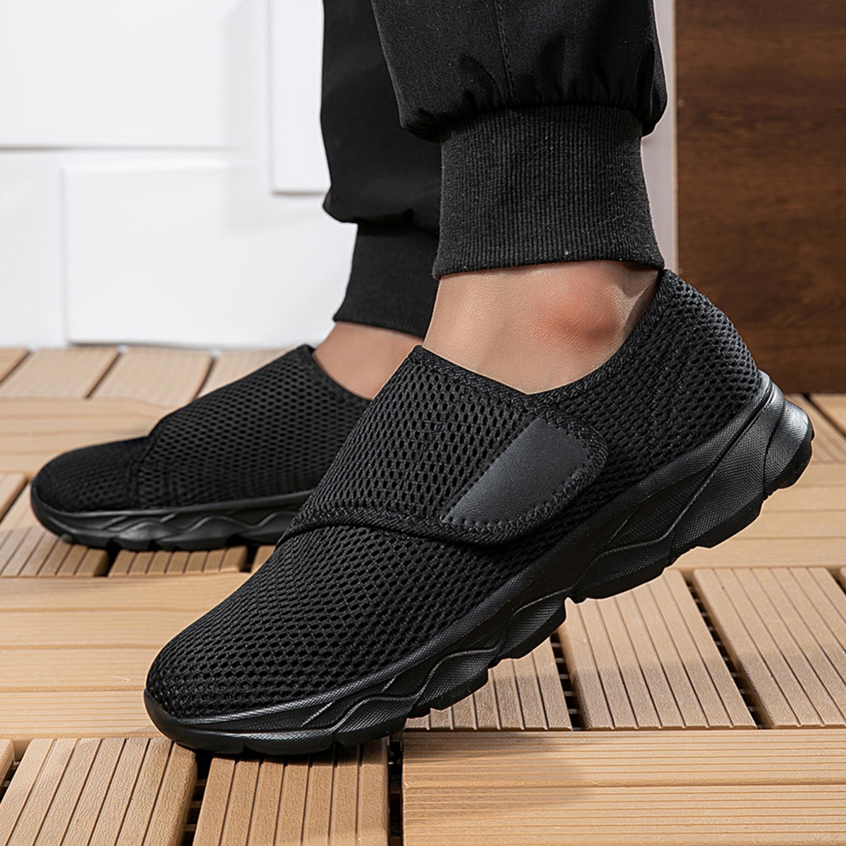 Nowe męskie przewiewne buty do – Men'S Shoes With Velcro recenzja i cena