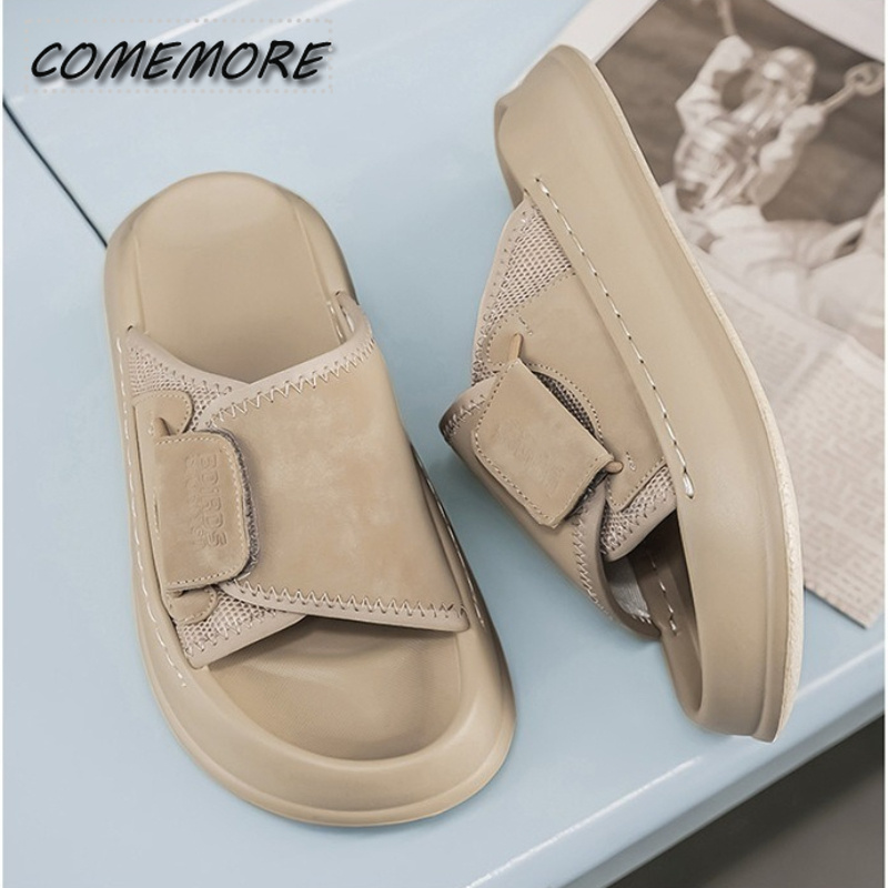 Comemore Męskie Klapki na Grub – Men'S Shoes With Velcro recenzja i cena