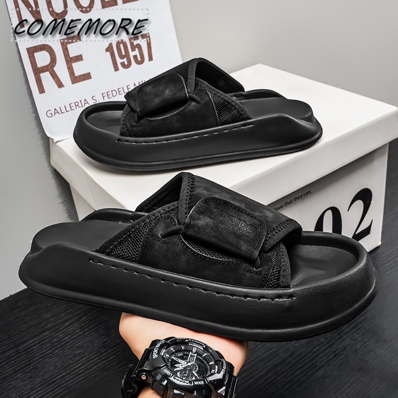 Comemore Męskie Klapki na Grub – Men'S Shoes With Velcro recenzja i cena