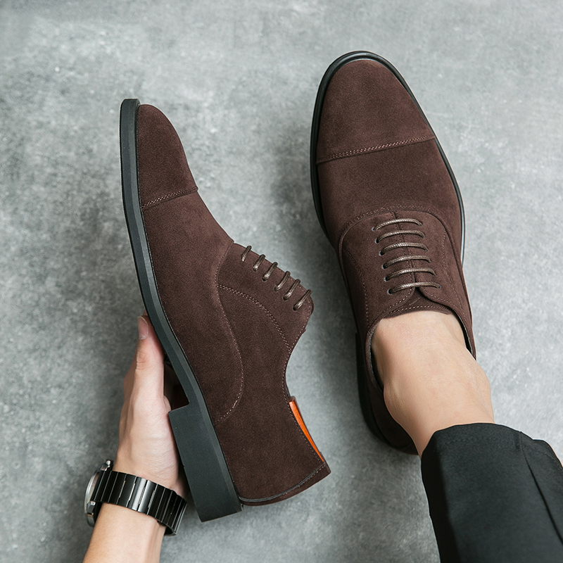 Włoskie markowe męskie zamszow – Men Shoes Size 46 recenzja i cena