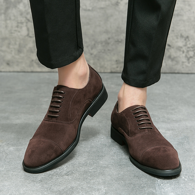 Włoskie markowe męskie zamszow – Men Shoes Size 46 recenzja i cena
