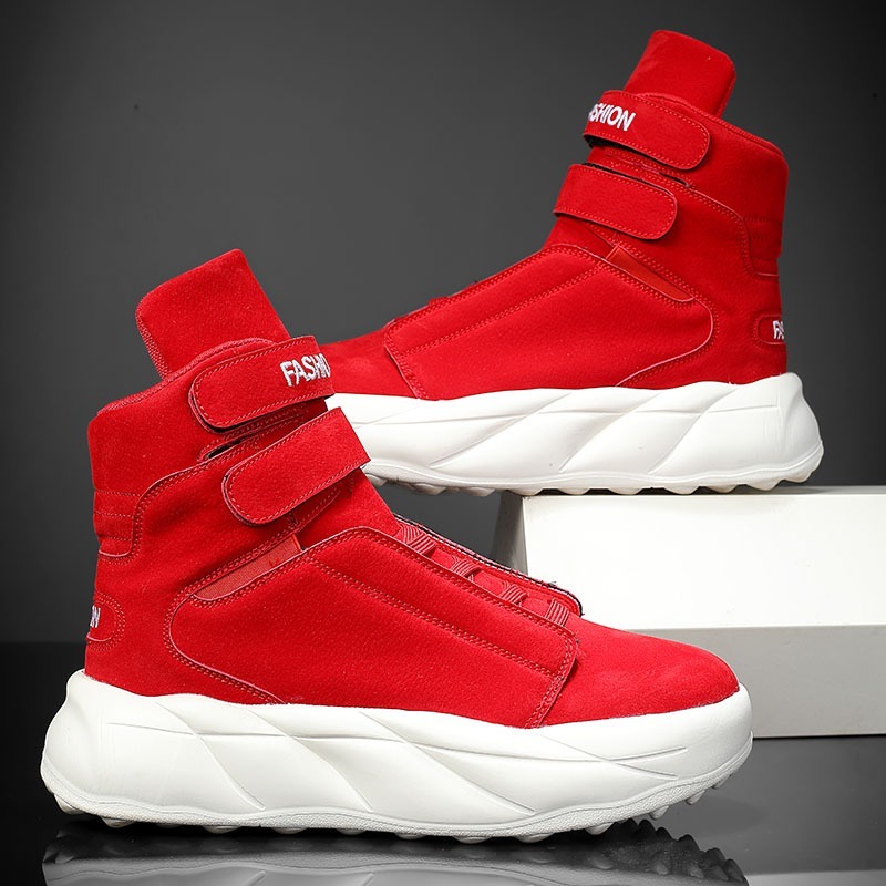 Fioletowe sneakersy męskie z w – Men'S Shoes With Velcro recenzja i cena