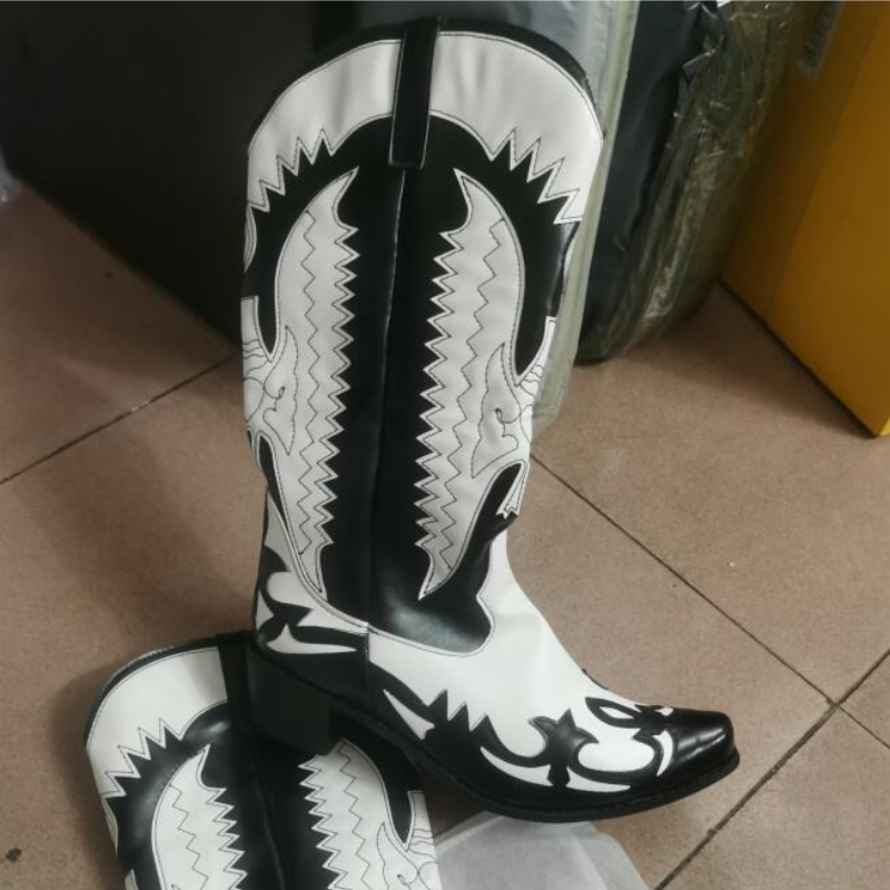 Modne męskie kowbojki 2027, bu – Men Shoes Size 46 recenzja i cena