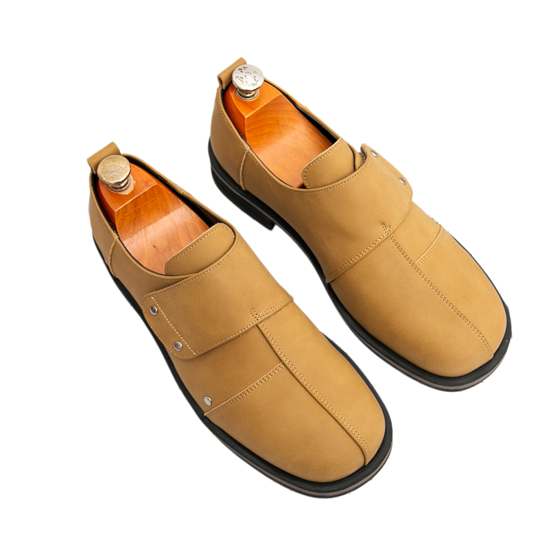 Męskie buty wizytowe do pracy, – Men'S Shoes With Velcro recenzja i cena