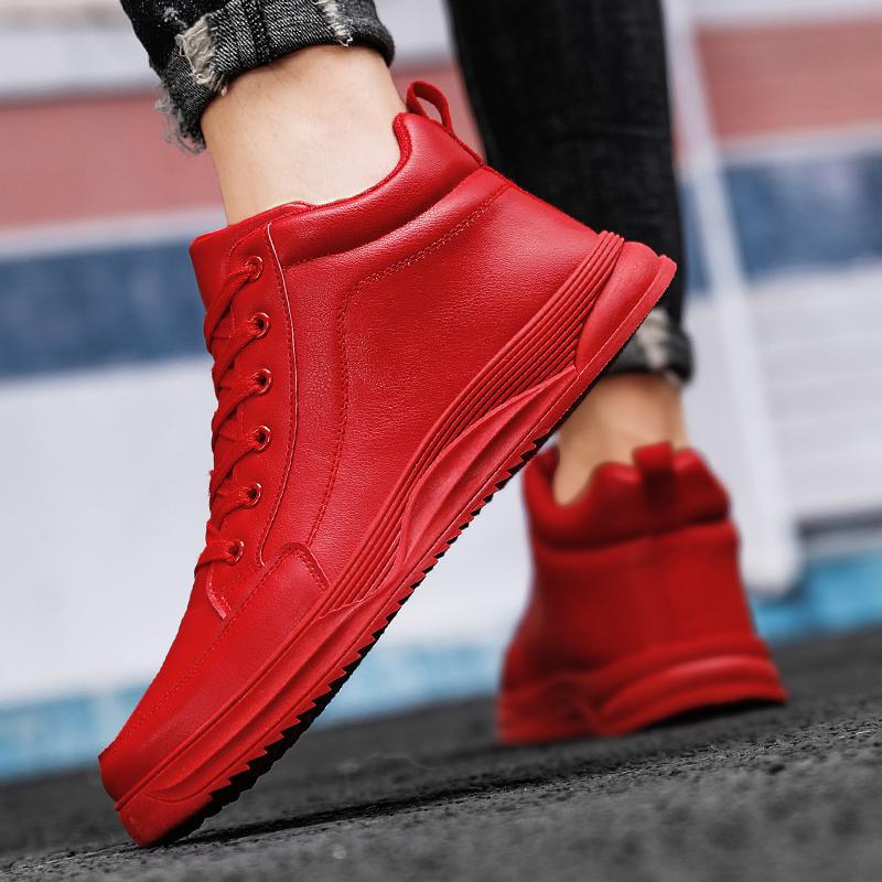 Para Jesień Zima Nowe Czerwone – Men Shoes Size 46 recenzja i cena