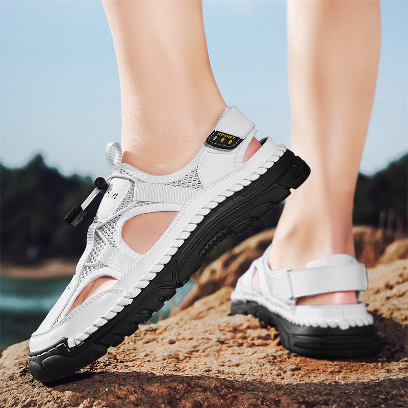 Męskie ręcznie robione sandały – Men'S Shoes With Velcro recenzja i cena